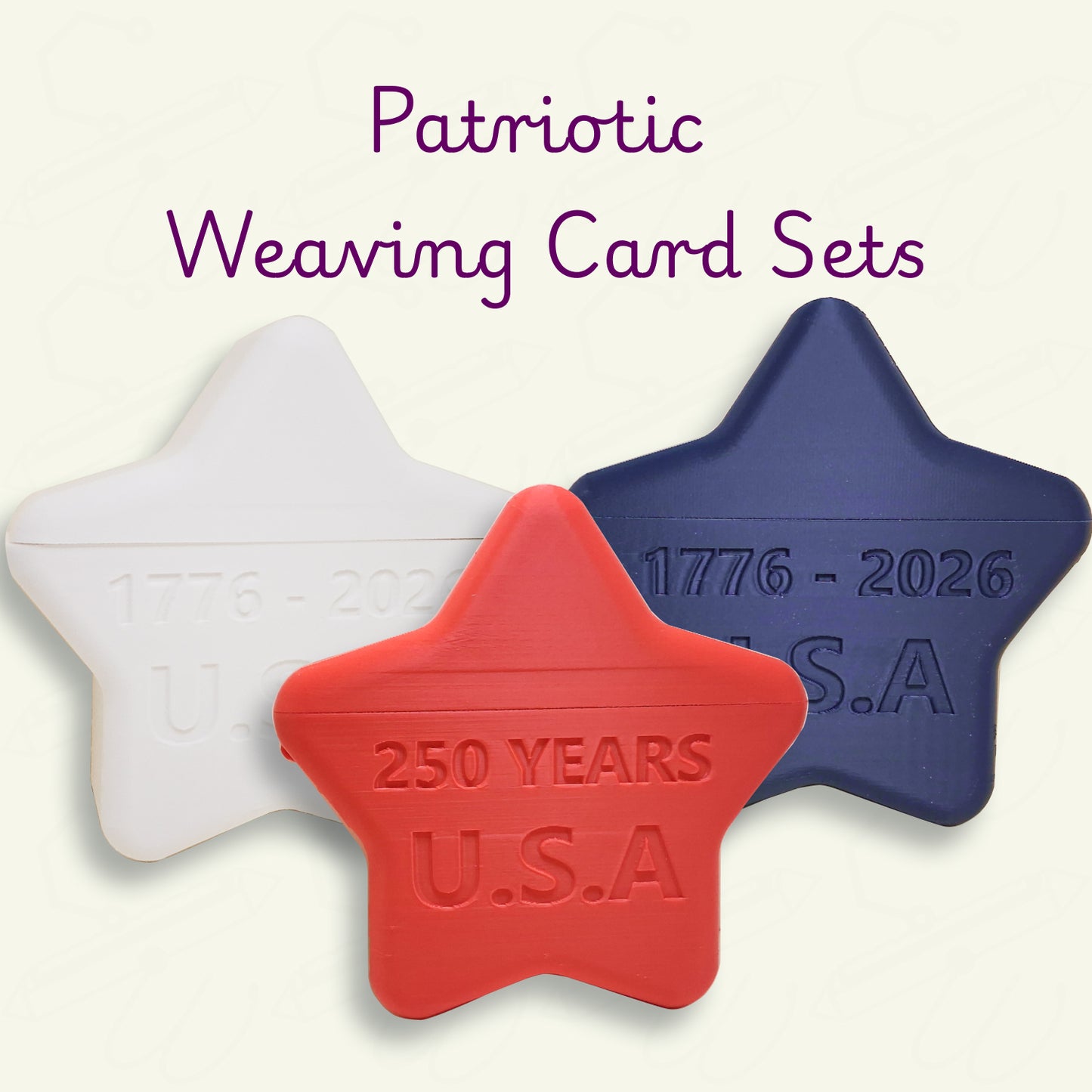 Patriotic Weaving Card Set